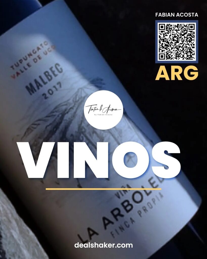 輸入転売 越境EC vinos と書かれたアルゼンチン ワインのボトル。